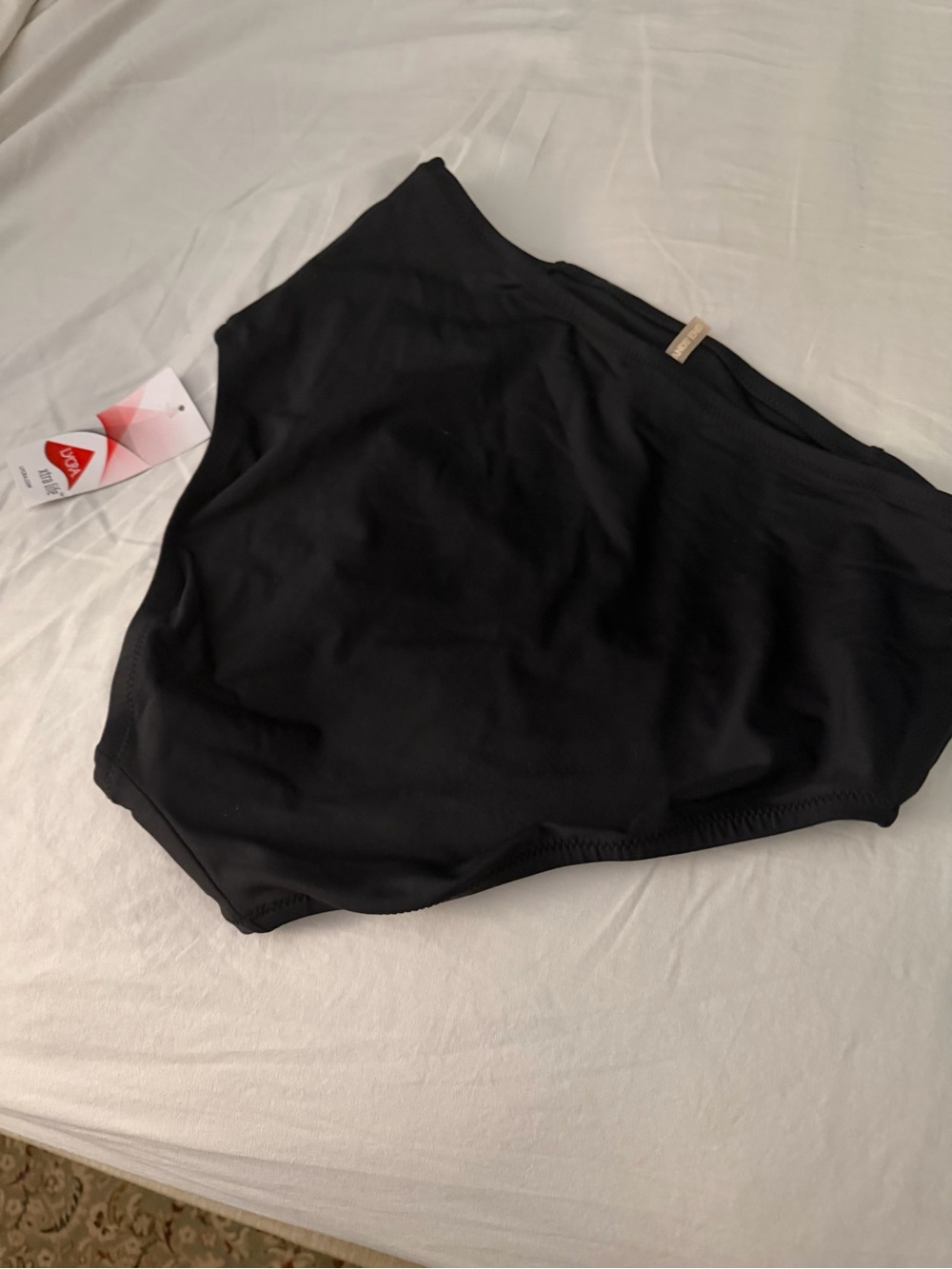 NWT: Lands’ End Black High-Waist Swim Bottoms